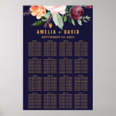 Najaarscurve van de Floral Poster (Voorkant)