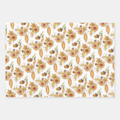 Najaarscurve Waterverf handgeschilderd Inpakpapier Vel (Voorkant)