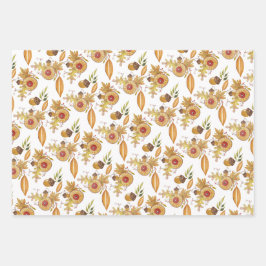 Najaarscurve Waterverf handgeschilderd Inpakpapier Vel