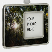 Najaarsdag in het Nationaal Park Shenandoah Verzilverd Omlijst Ornament (Rechts)