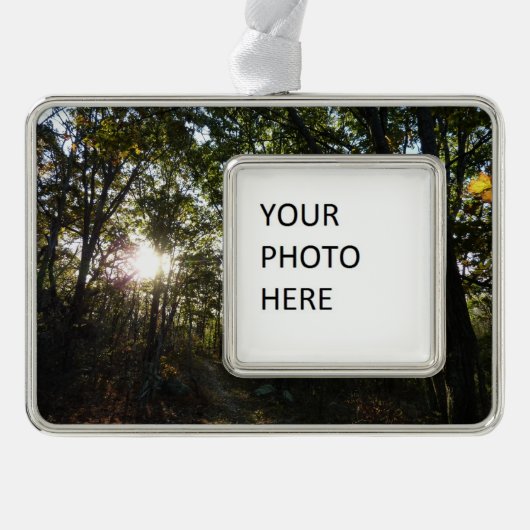 Najaarsdag in het Nationaal Park Shenandoah Verzilverd Omlijst Ornament (Voorkant)