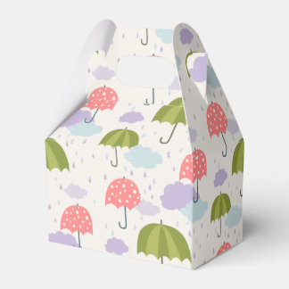 Najaarsdag van de Rainy Day met het patroonpatroon Bedankdoosjes