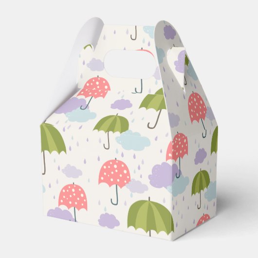 Najaarsdag van de Rainy Day met het patroonpatroon Bedankdoosjes (Voorkant Zijde)