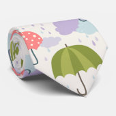 Najaarsdag van de Rainy Day met het patroonpatroon Stropdas (Opgerold)