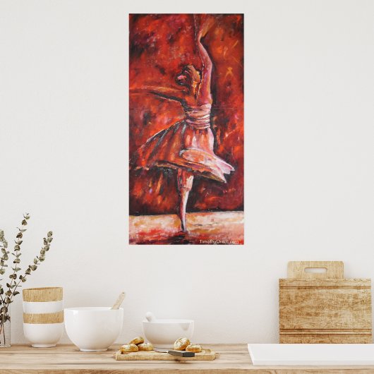 Najaarsdanser - Canvas Print (Keuken)