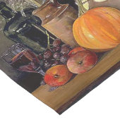 Najaarsdecorpties op tabel lange tafelloper (Hoek)