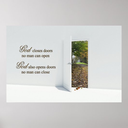 Najaarsdeur Poster (Voorkant)