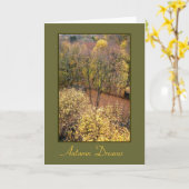 'Najaarsdromen' blanco Wenskaart Kaart (Gele Bloem)