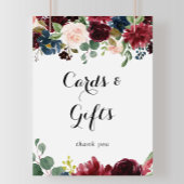 Najaarse Kaarten voor kalligrafie en steuntenteken Poster