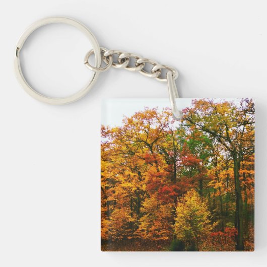 Najaarse Oranje bomen Sleutelhanger (voorkant)