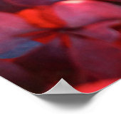 Najaarse rode vioolse trillende struik bladerachte poster (Hoek)