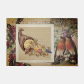  najaarse Thanksgiving Franse illustratie Deurmat (Voorkant)