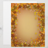 Najaarse valblad achtergrond voor brief (Voorkant / Achterkant)