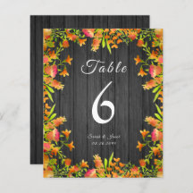 Najaarse Waterverf bloemen op Rustic Wood