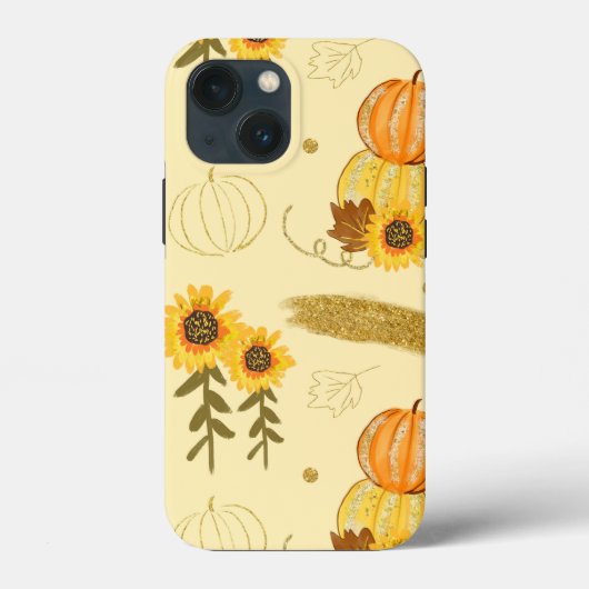 Najaarse Waterverf Pompoenen en zonnebloemen Otter Case-Mate iPhone Case (Achterkant)
