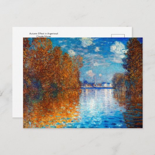 Najaarseffect van het Briefkaart Monet in Argentin (Voorkant / Achterkant)