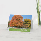 Najaarseikenboom Kaart (Voorkant)