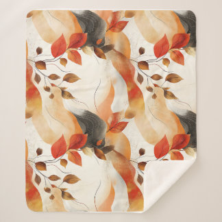 Najaarselegantie Naadloos patroon Sherpa Deken