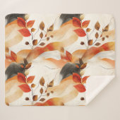 Najaarselegantie Naadloos patroon Sherpa Deken (Voorkant (horizontaal))