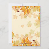 Najaarsfalle bladeren Bridal Shower-uitnodiging Kaart (Achterkant)