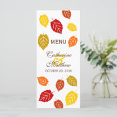 Najaarsfalling laat menu Kaart (Staand voorkant)