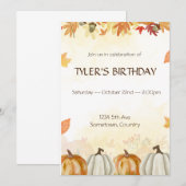 Najaarsfeest Kaart (Voorkant / Achterkant)