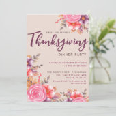 Najaarsfeest van de Thanksgiving van de Floral Kaart (Staand voorkant)