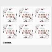 Najaarsfeest van de Thanksgiving van de olietakker Vierkante Sticker (Vel)