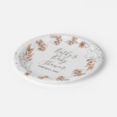 Najaarsfeest van de waterverf van wilde bloemen Bo Papieren Bordje (Gekanteld)