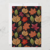 Najaarsfeesten joodse nieuwjaarsfeesten elegant kaart (Achterkant)