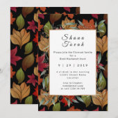 Najaarsfeesten joodse nieuwjaarsfeesten elegant kaart (Voorkant / Achterkant)