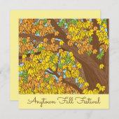 Najaarsfestival van Herfst Aangepaste kleurrijke b Kaart (Voorkant / Achterkant)