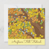 Najaarsfestival van Herfst Aangepaste kleurrijke b Kaart (Voorkant)