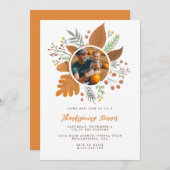 Najaarsfoto van de grote Thanksgiving Kaart (Voorkant / Achterkant)