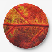 Najaarsfoto van Fall Wedding Rustic Leaf Close Papieren Bordje (Voorkant)