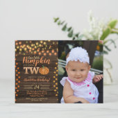 Najaarsfoto van Herfst Rustic Foto Land Birthday Kaart (Staand voorkant)