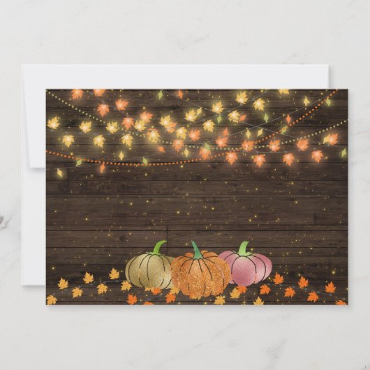 Najaarsfoto van Herfst Rustic Foto Land Birthday Kaart (Achterkant)