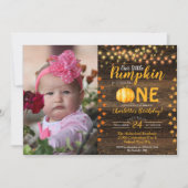 Najaarsfoto van Herfst Rustic Land Birthday Kaart (Voorkant)