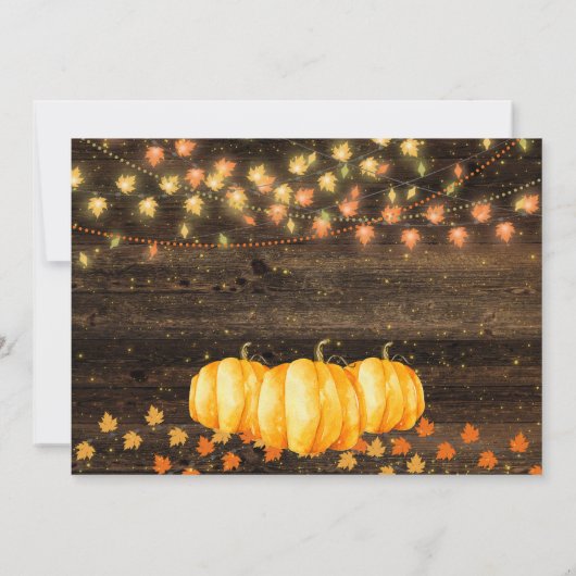 Najaarsfoto van Herfst Rustic Land Birthday Kaart (Achterkant)