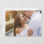 Najaarsfoto van het huwelijk sparen de datum save the date (Achterkant)