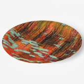 Najaarsfoto van Pond Rustic Fall Weddenschap Papieren Bordje (Gekanteld)