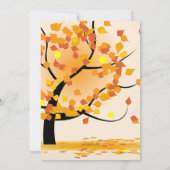 Najaarsfotouitnodiging Kaart (Achterkant)