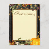 Najaarsgeheugenkaart van de herfst rustic voor 80 briefkaart (Voorkant)