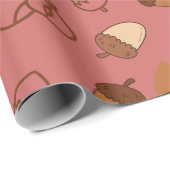 Najaarshazelnoot naadloos inpakpapier voor Herfst (Rol Hoek)