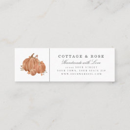 NajaarsHerfst Pumpkin Scene Mini Labels Visitekaar