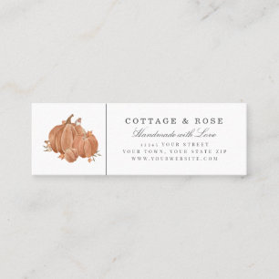 NajaarsHerfst Pumpkin Scene Mini Labels Visitekaar