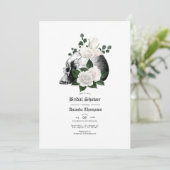 NajaarsHerfst Rustic Floral gothic Vrijgezellenfee Kaart (Staand voorkant)
