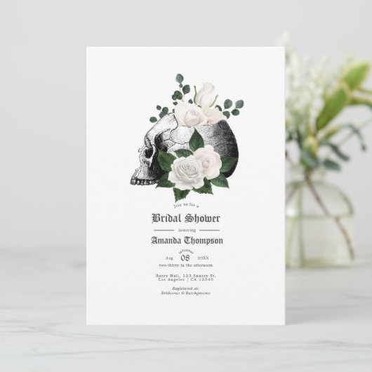 NajaarsHerfst Rustic Floral gothic Vrijgezellenfee Kaart (Staand voorkant)