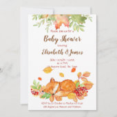 Najaarsherfst schattig baby baby shower kaart (Voorkant)