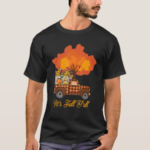 NajaarsHerfst Seizoen Gnome Autumn Leaves Pumpkin  T-shirt